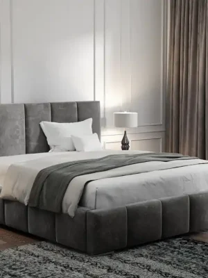 Sezónní Sleva Postel MODEL 09 200x200 šedá - EUREKA 2133